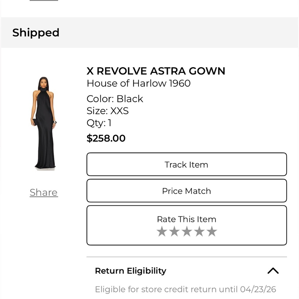 House of Harlow 1960 Black Halter Maxi Gown - Picture 2 of 6